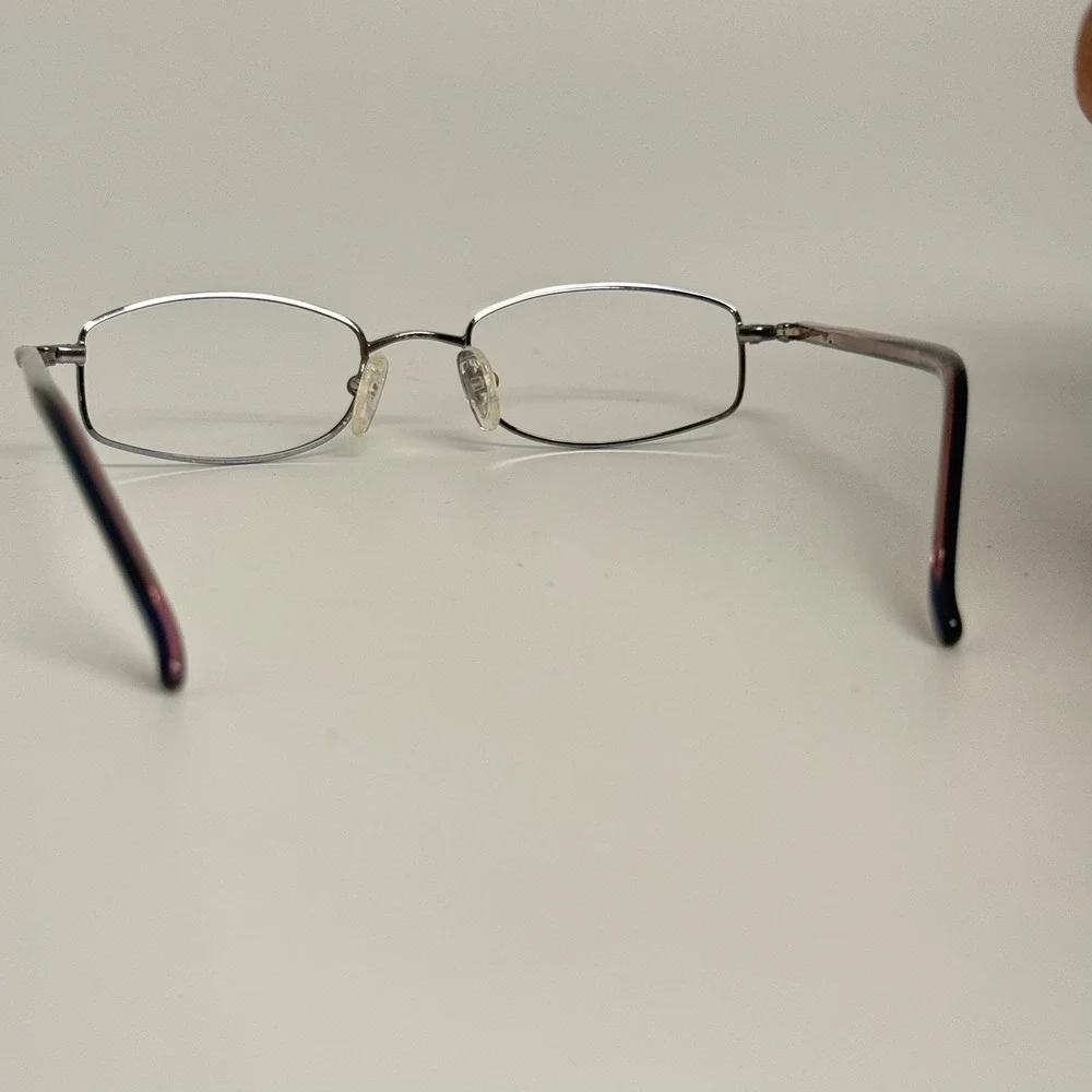 Apostrophe AP 14 W68 Purple Rectangular Metal Eyeglass Frames 48-18-135